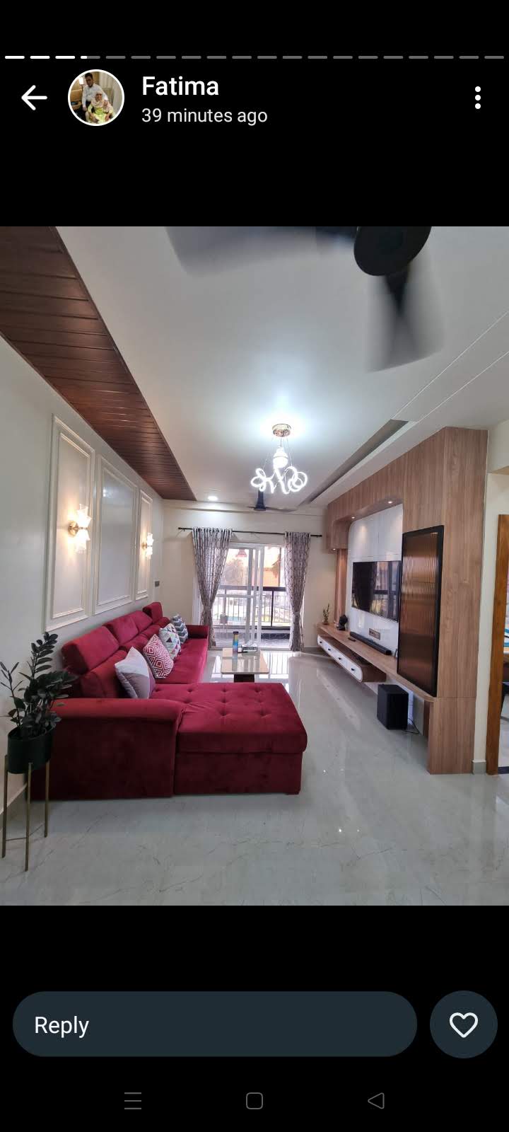 Modern TV Unit Wall Panelling with Statuario Quartz & Dark Wood Slats - Execution #